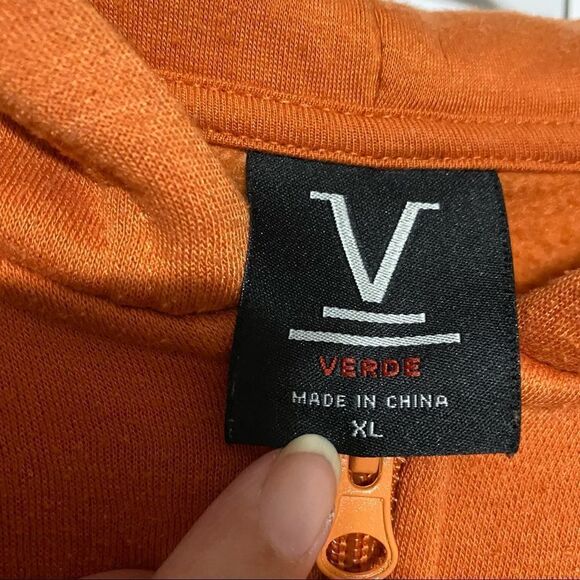 Verde Sturgies 80th Anniversary Motorcycle Rally pumpkin colored zippered hoodie - Picture 7 of 7